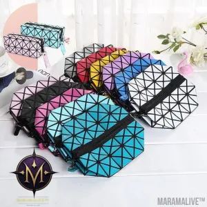 Geometric Storage Cosmetic Bag Folding Rhombus Makeup Bag Creative Portable Handbag