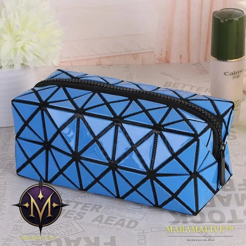 Geometric Storage Cosmetic Bag Folding Rhombus Makeup Bag Creative Portable Handbag