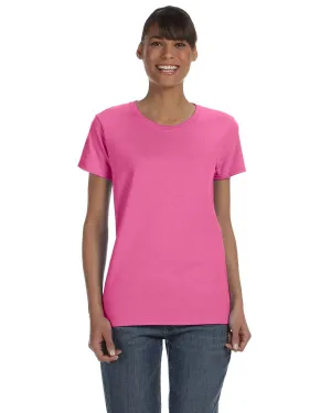 Gildan Ladies Lightweight 100% Cotton T-Shirt | Azalea