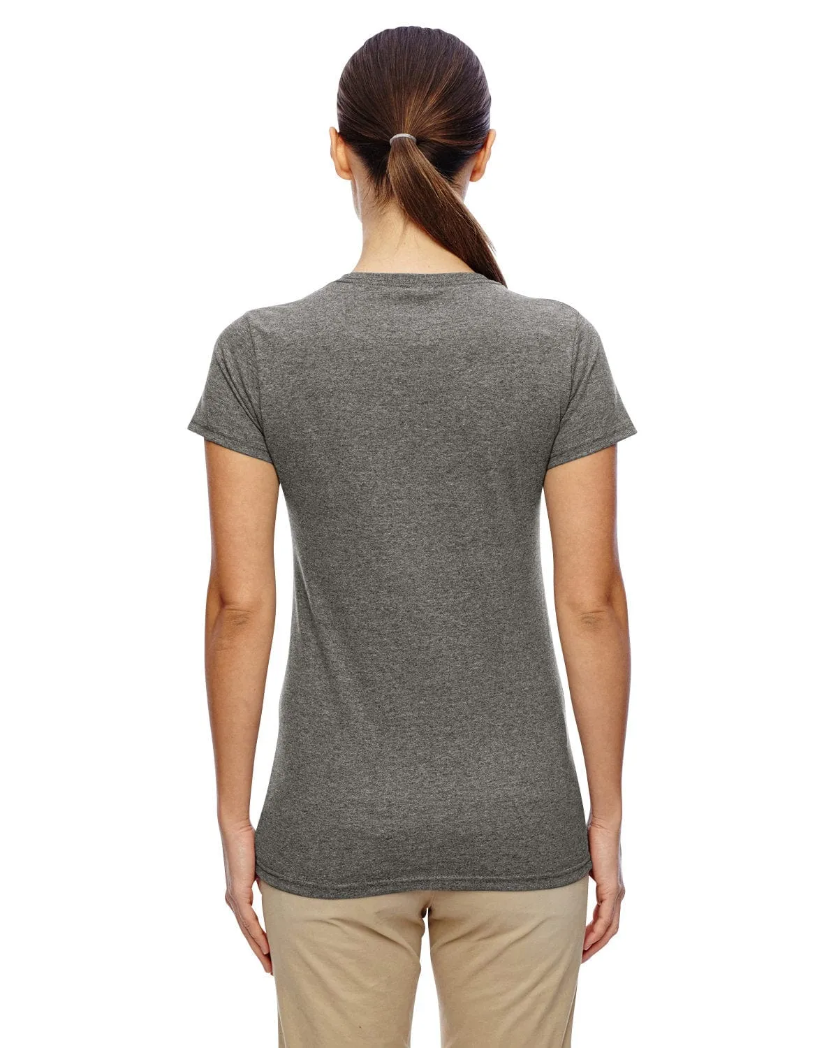 Gildan Ladies Lightweight 100% Cotton T-Shirt | Graphite Heather