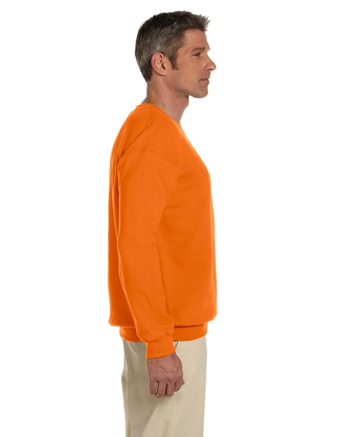 Gildan Lightweight 50/50 Crewneck Sweatshirt | S Orange