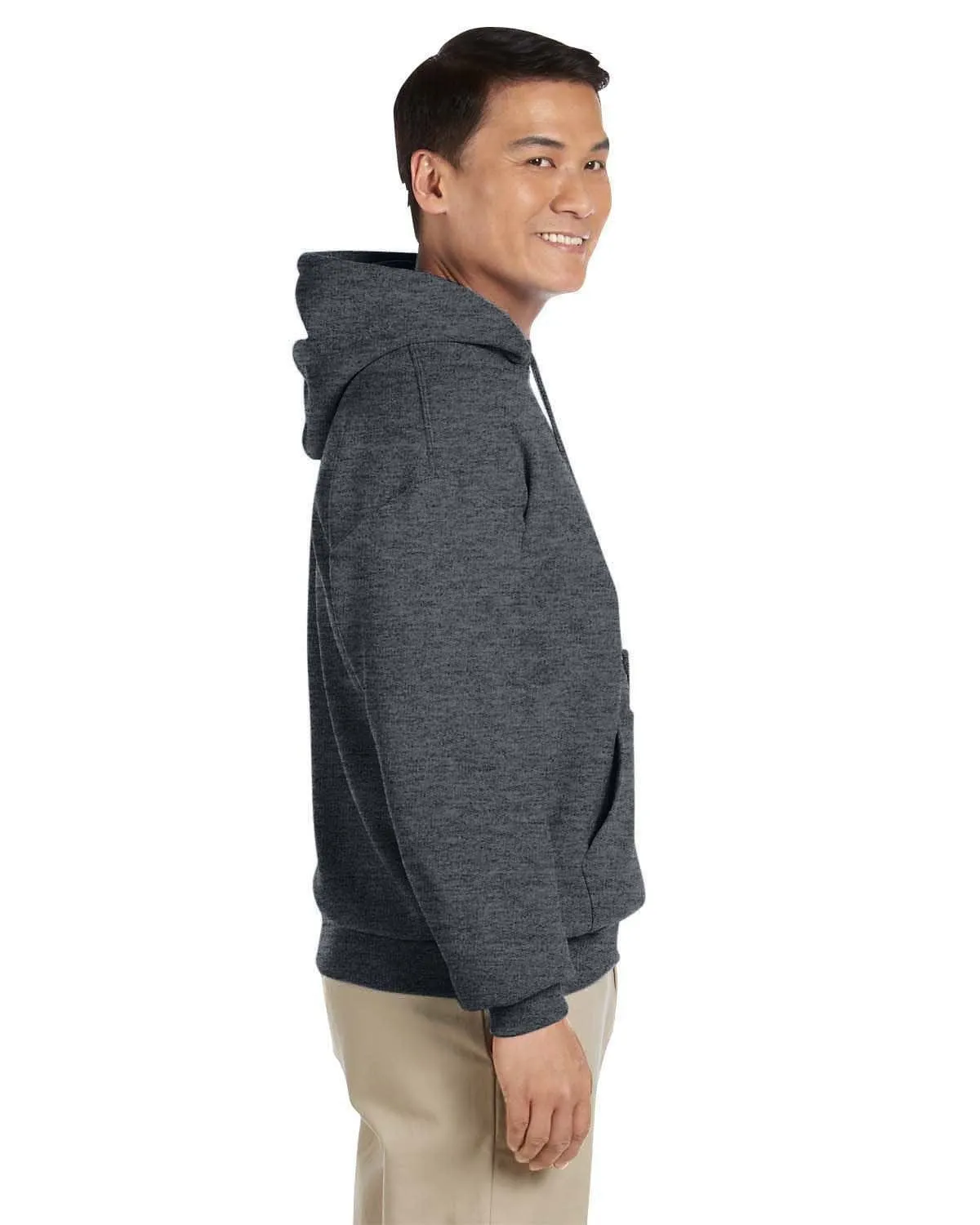 Gildan Lightweight 50/50 Hoodie Sweatshirt | Dark Heather