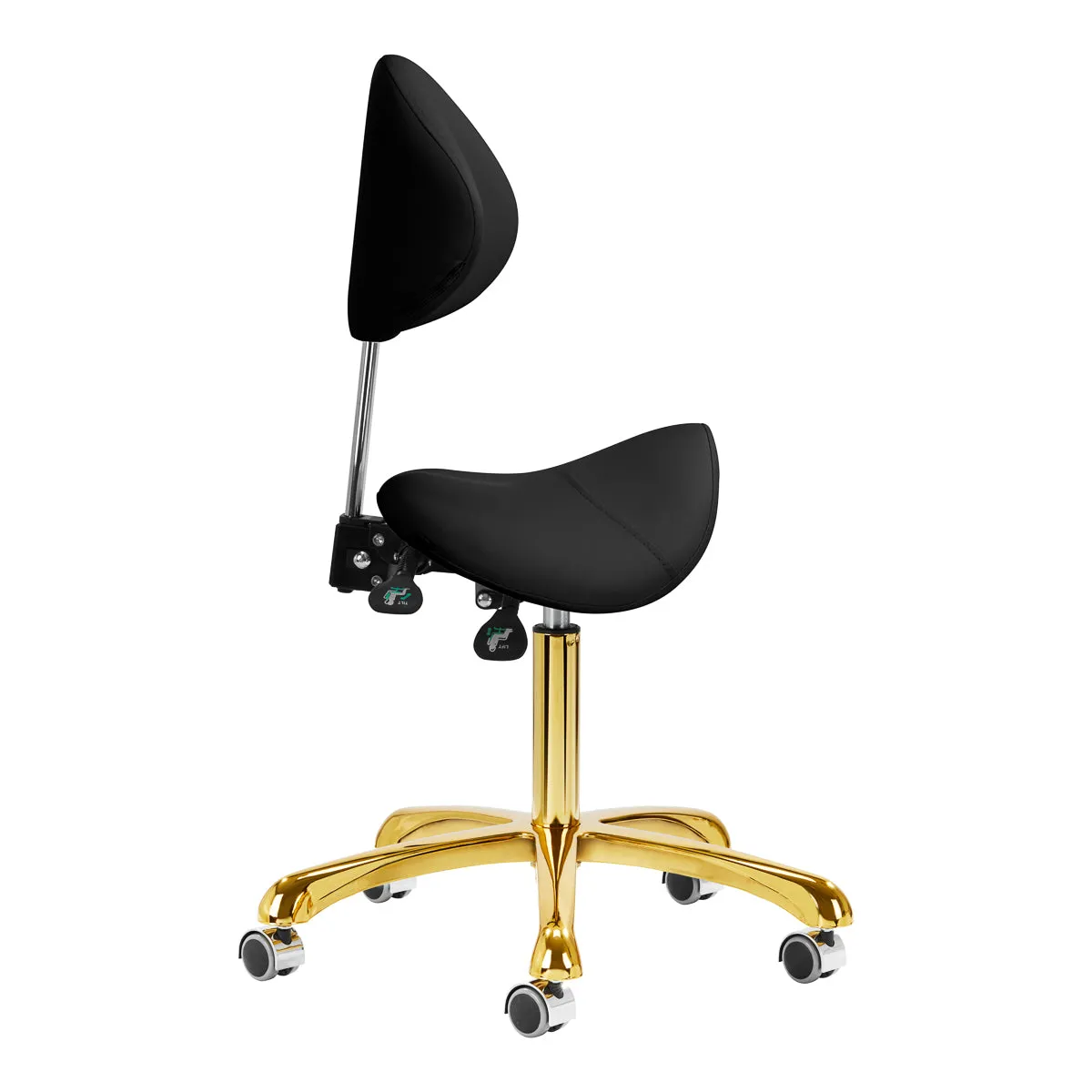 Giovanni Cosmetic Stool 1004 Gold Black