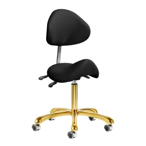 Giovanni Cosmetic Stool 1004 Gold Black