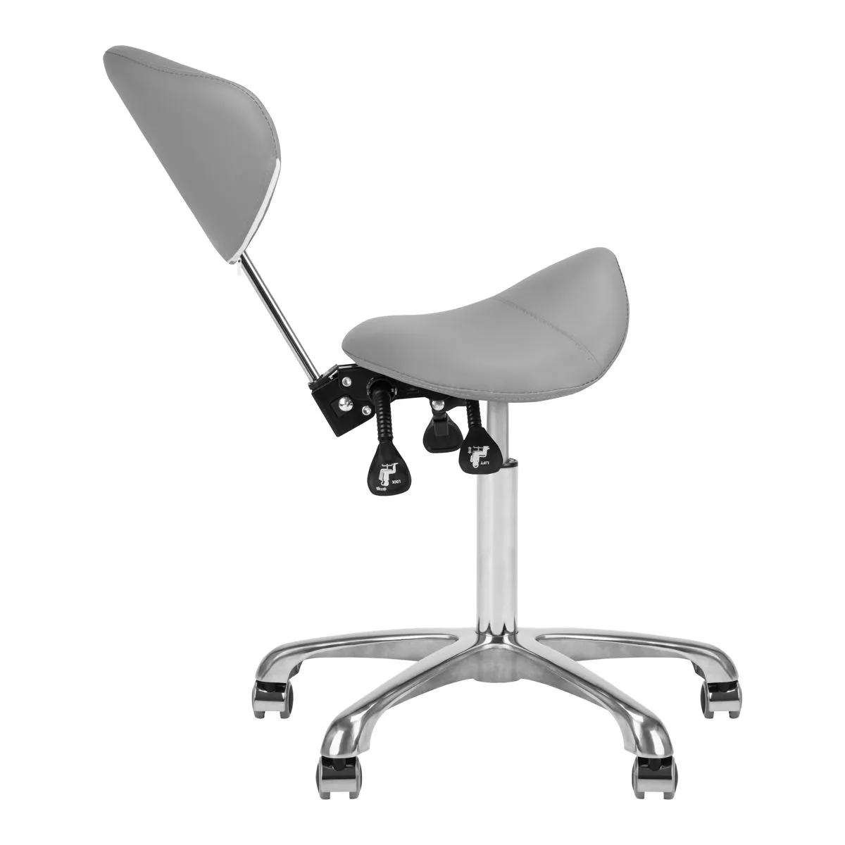 Giovanni Cosmetic Stool 1004 Grey