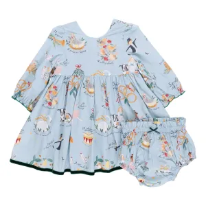 Girls Amma Dress set - 12 Days of Christmas || Pink Chicken
