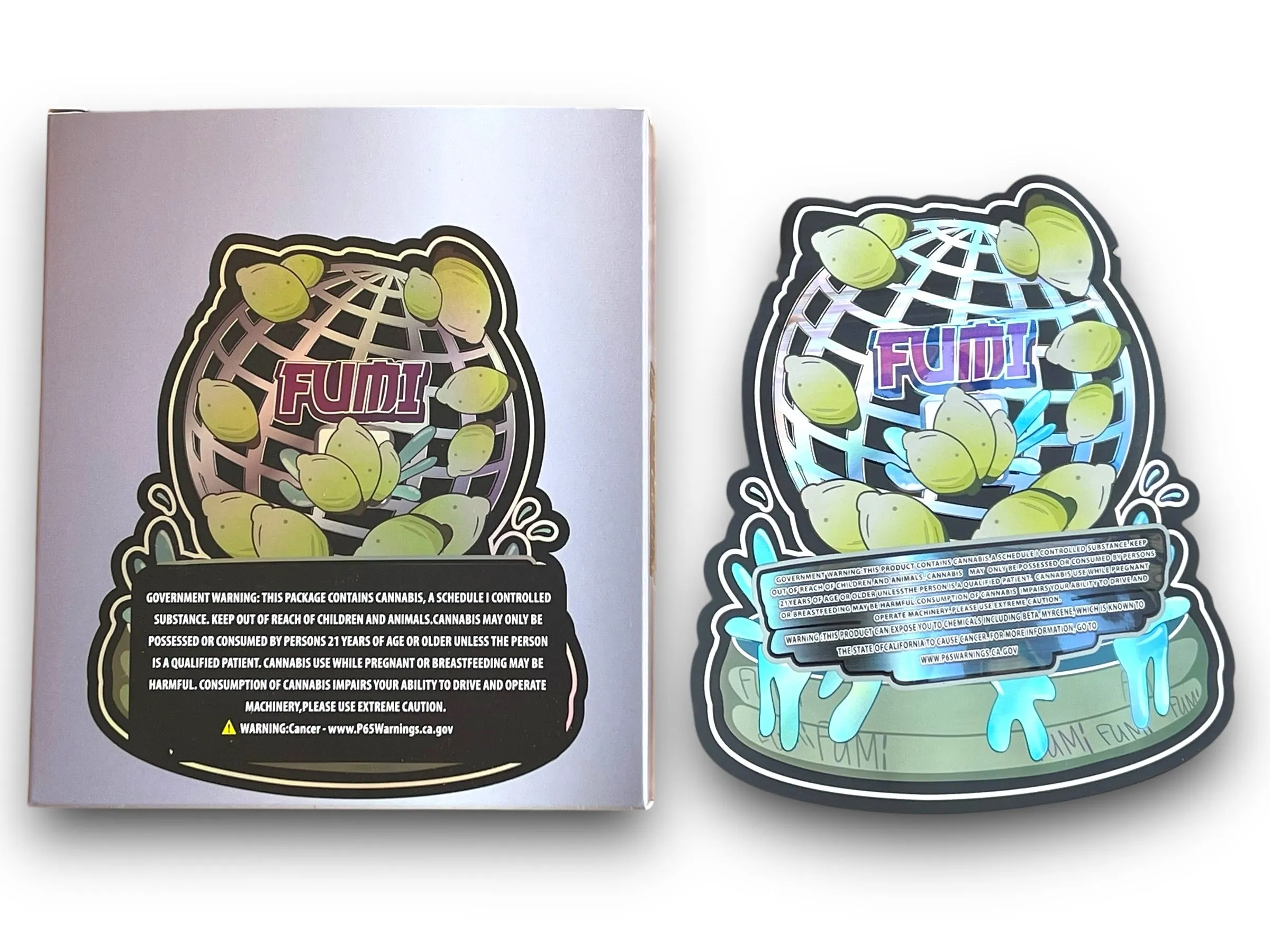 Globe Sesh Mylar Bag with Box 3.5 Grams Die Cut | Xotic Packs