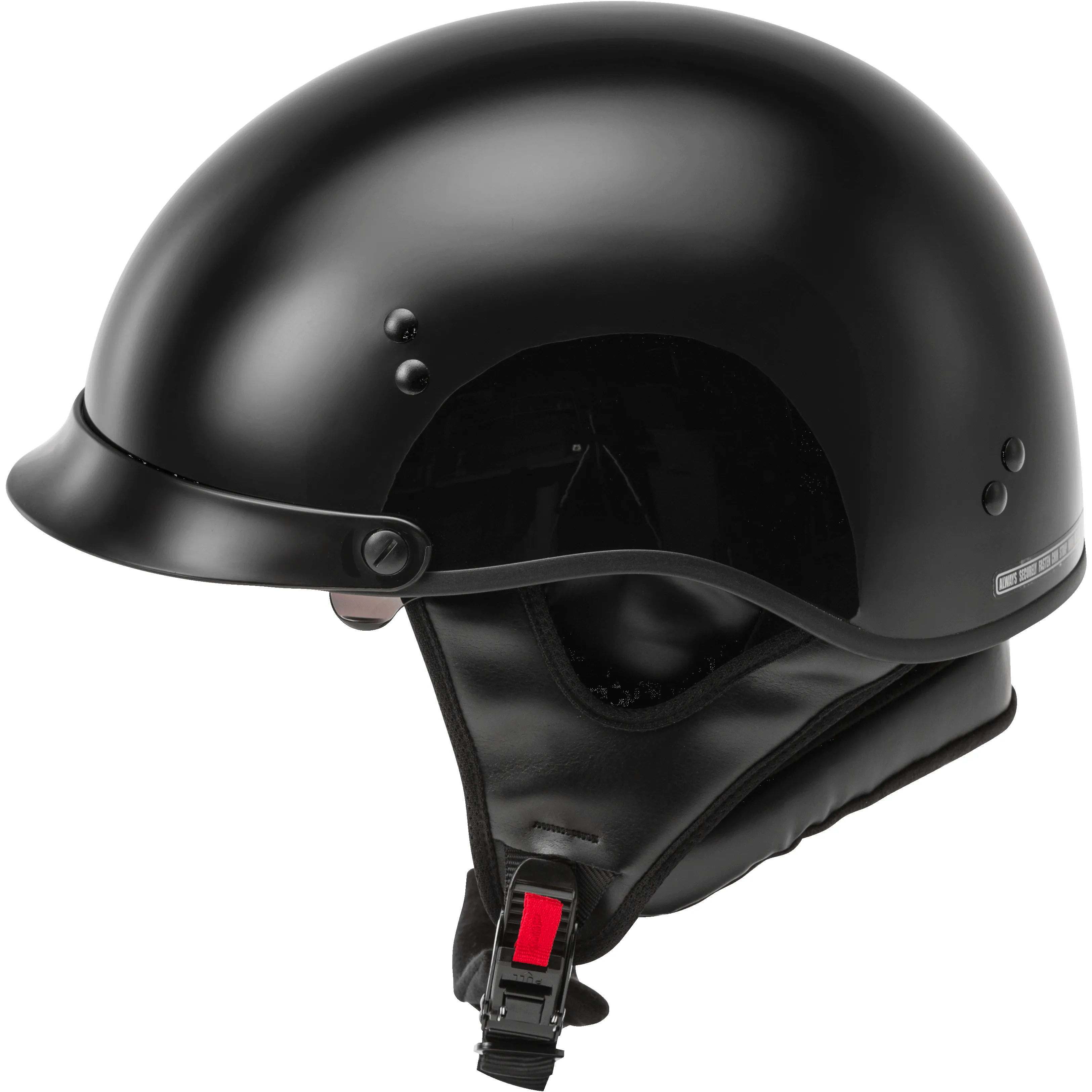 GMAX  HH-65 Half Helmet Full Dressed Black