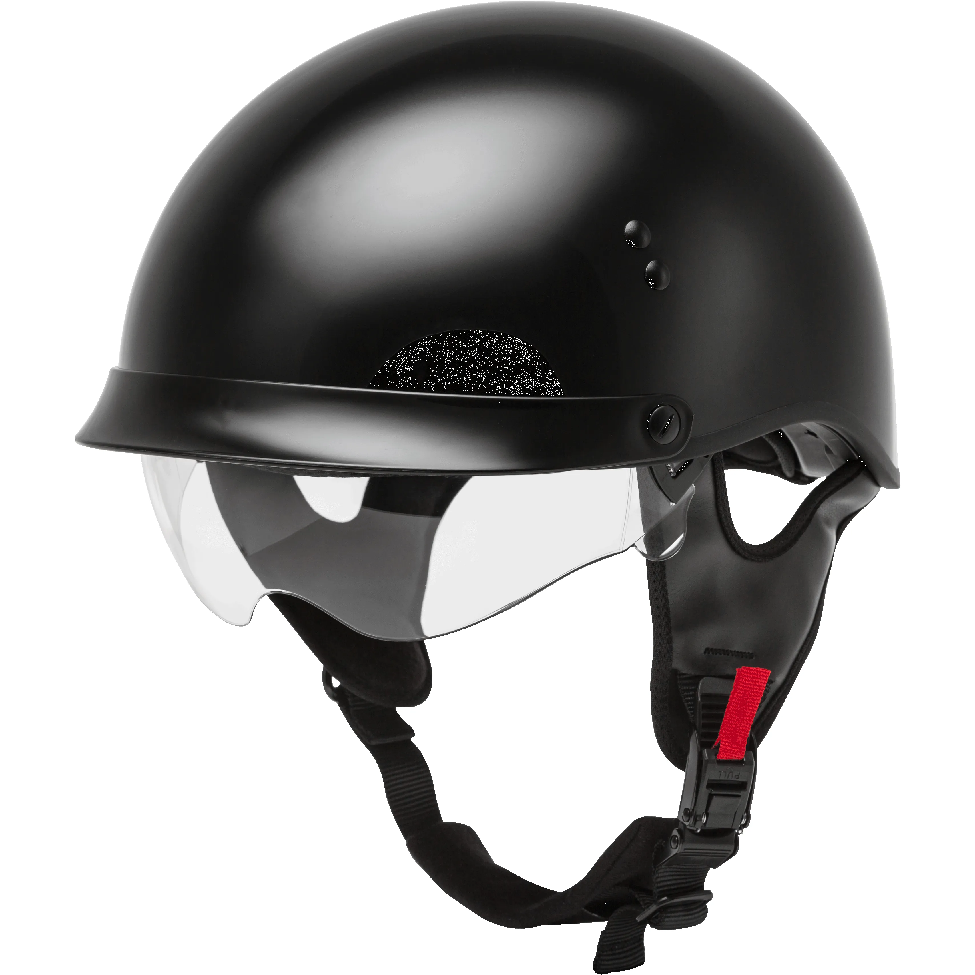 GMAX  HH-65 Half Helmet Full Dressed Black