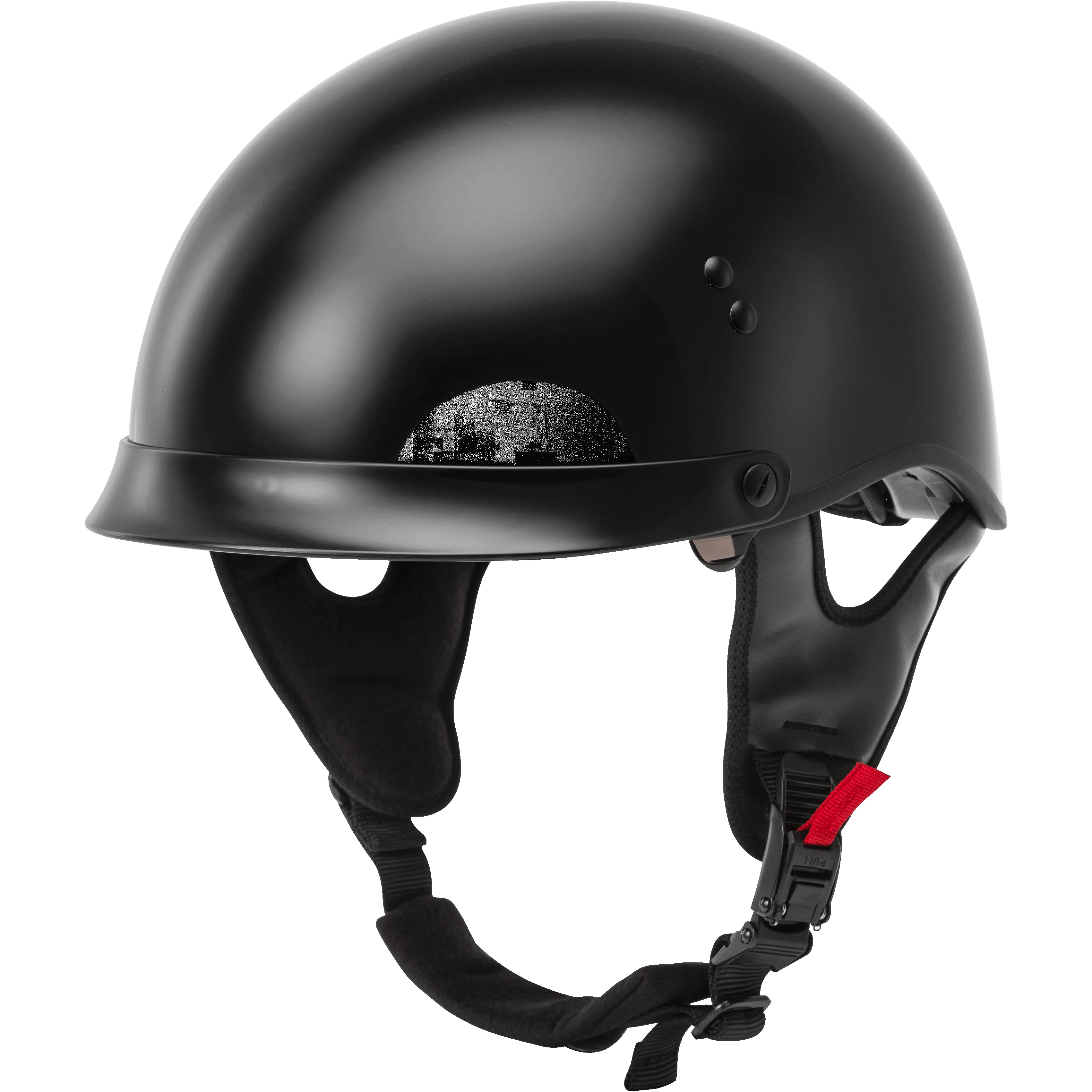 GMAX  HH-65 Half Helmet Full Dressed Black