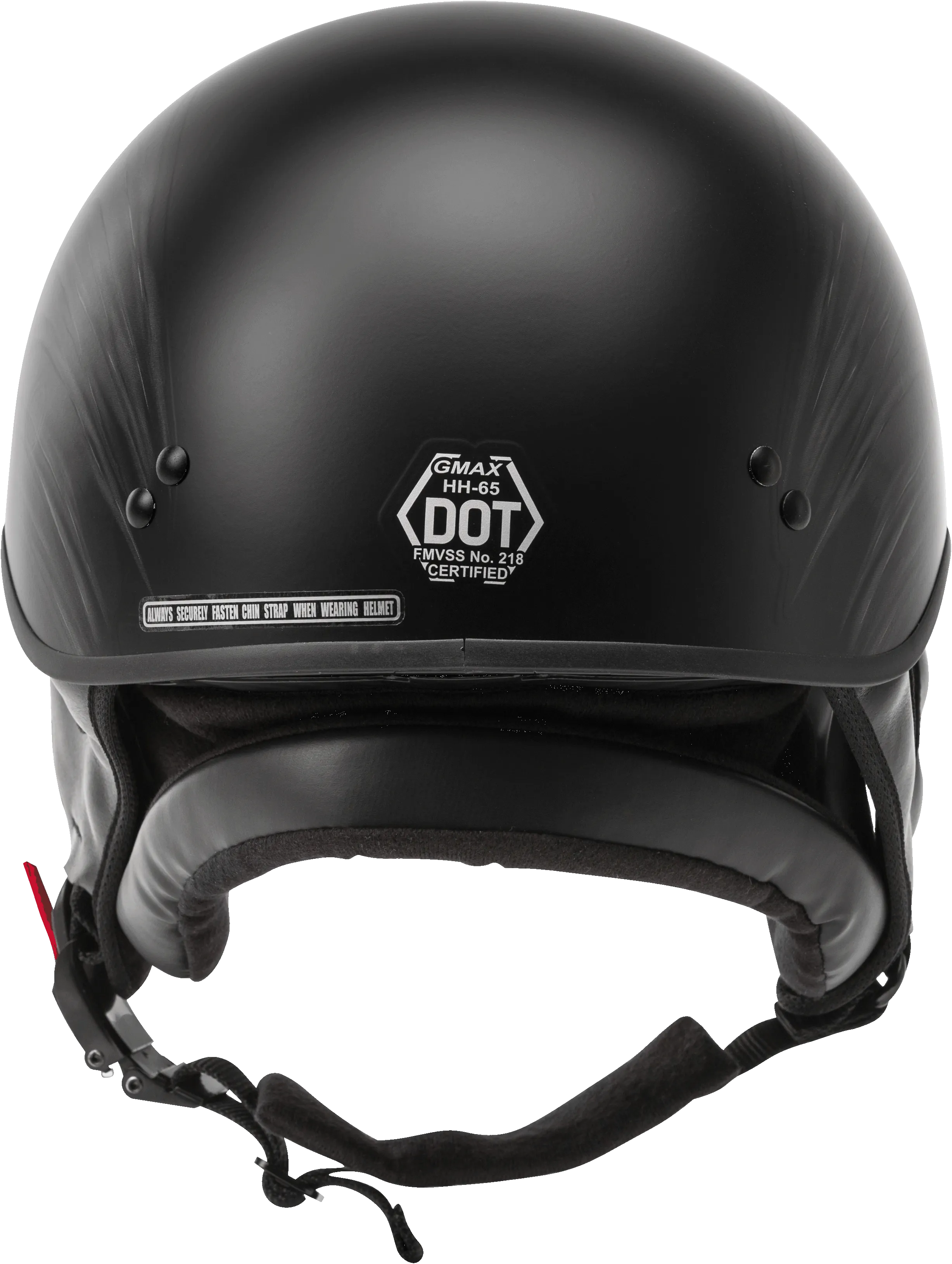 GMAX HH-65 Half Helmet Ritual Naked Matte Black/Silver