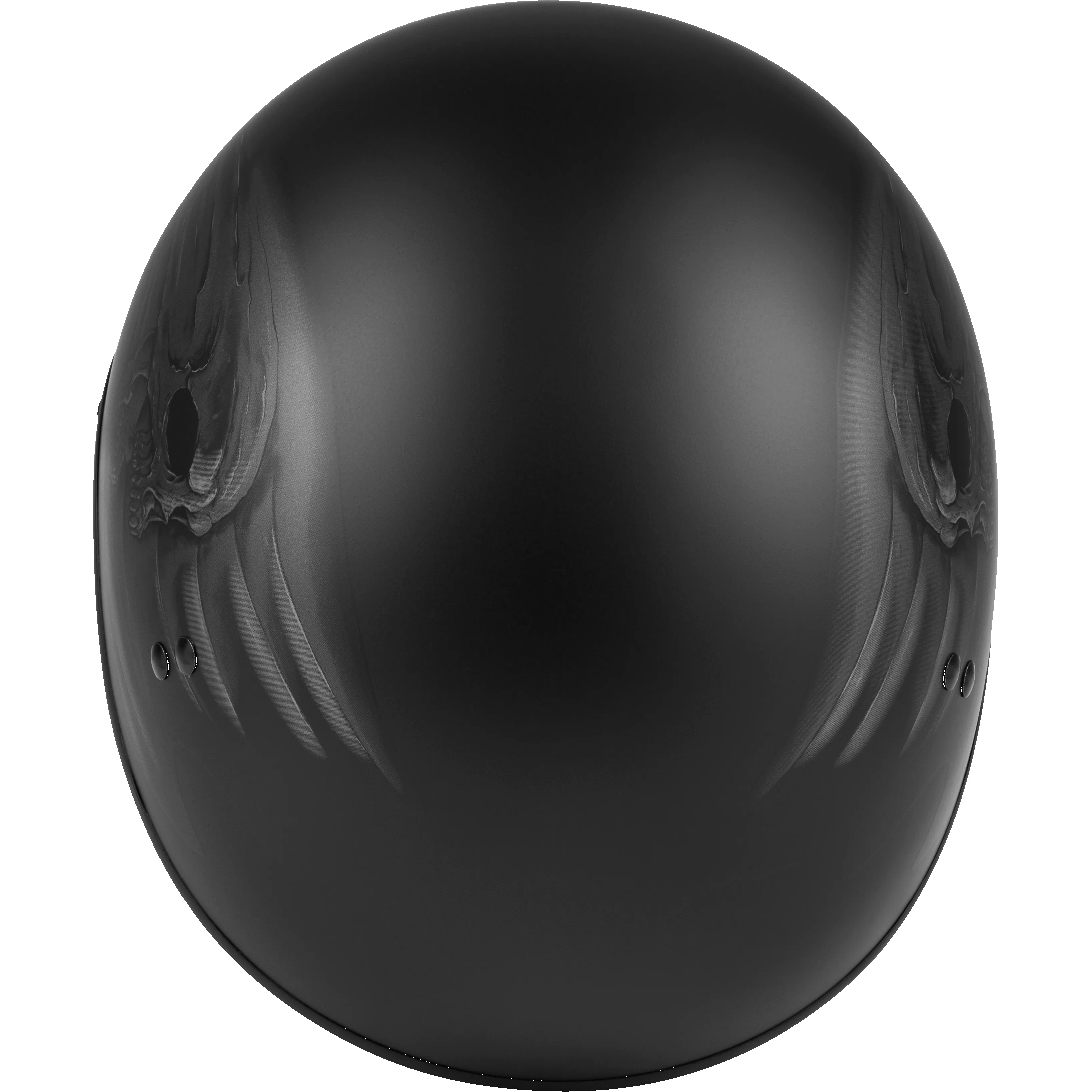 GMAX HH-65 Half Helmet Ritual Naked Matte Black/Silver