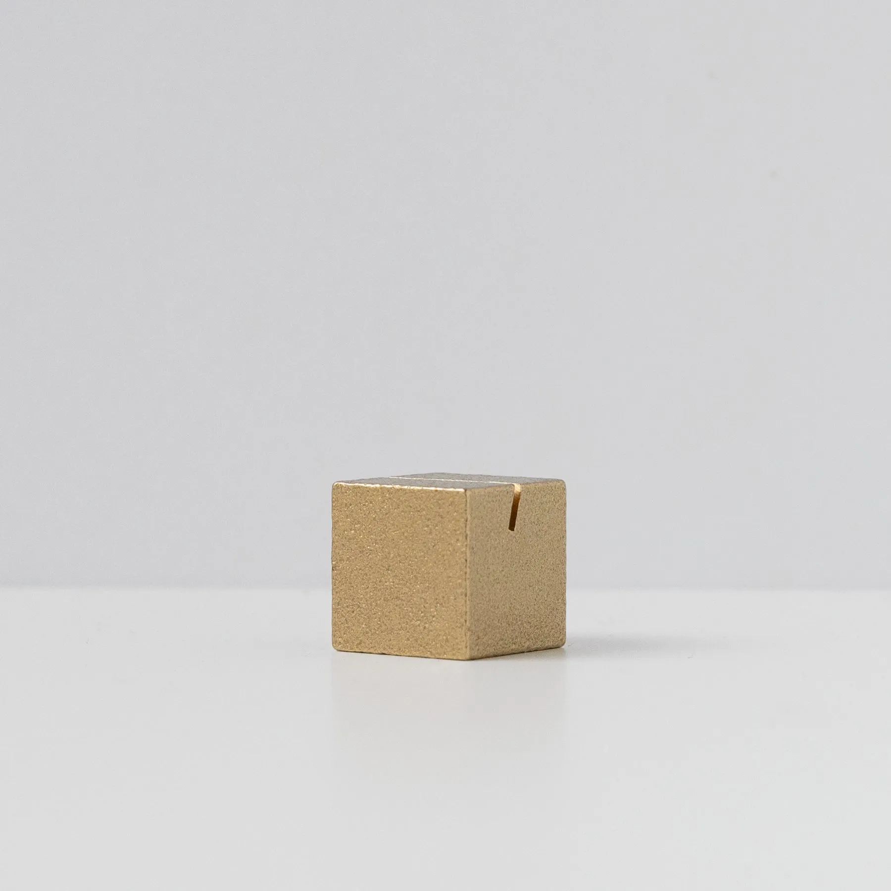 Gold Cube Card Holder