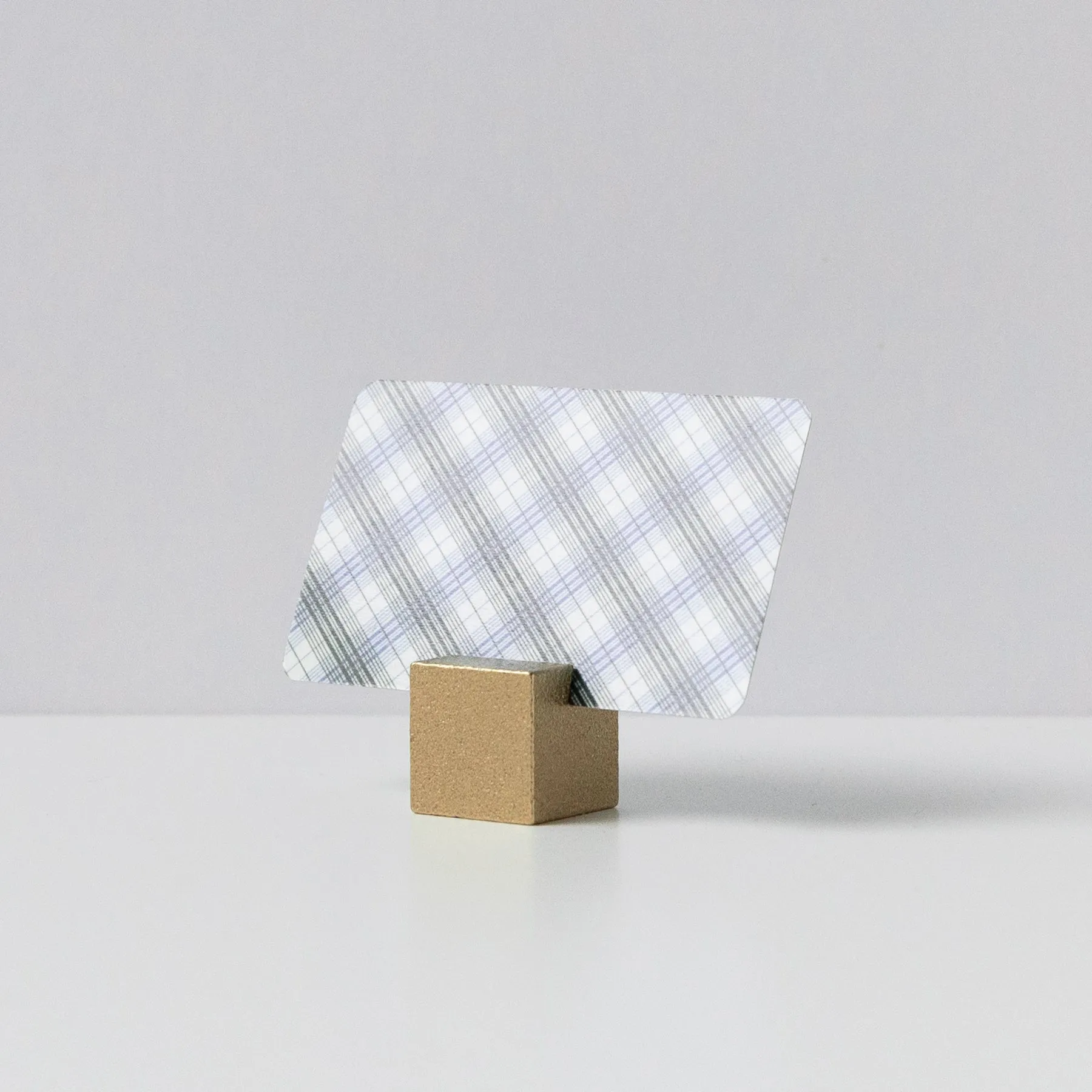 Gold Cube Card Holder