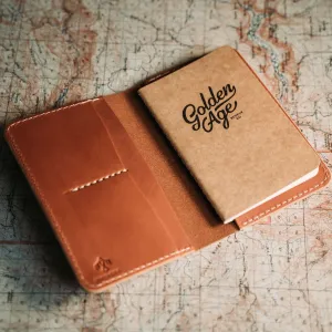 Golden Age Supply Genuine Leather Notebook & Wallet - Saddle Tan