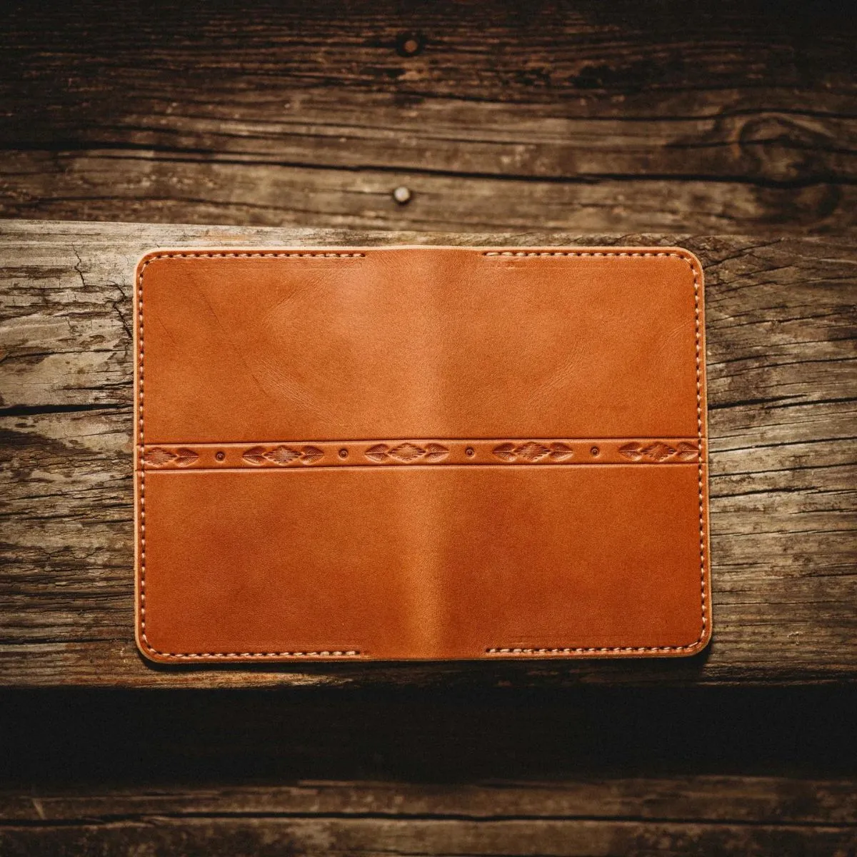 Golden Age Supply Genuine Leather Notebook & Wallet - Saddle Tan
