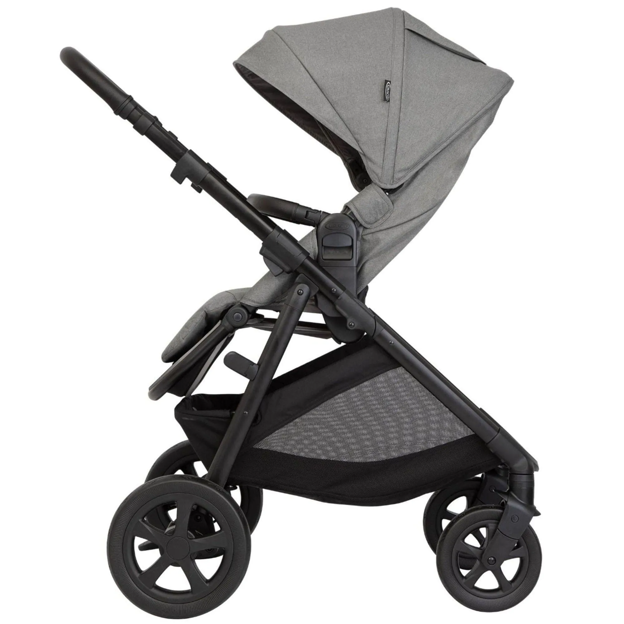 Graco Near2Me DLX Trio (Pushchair, Carrycot and Snuglite) in Ash