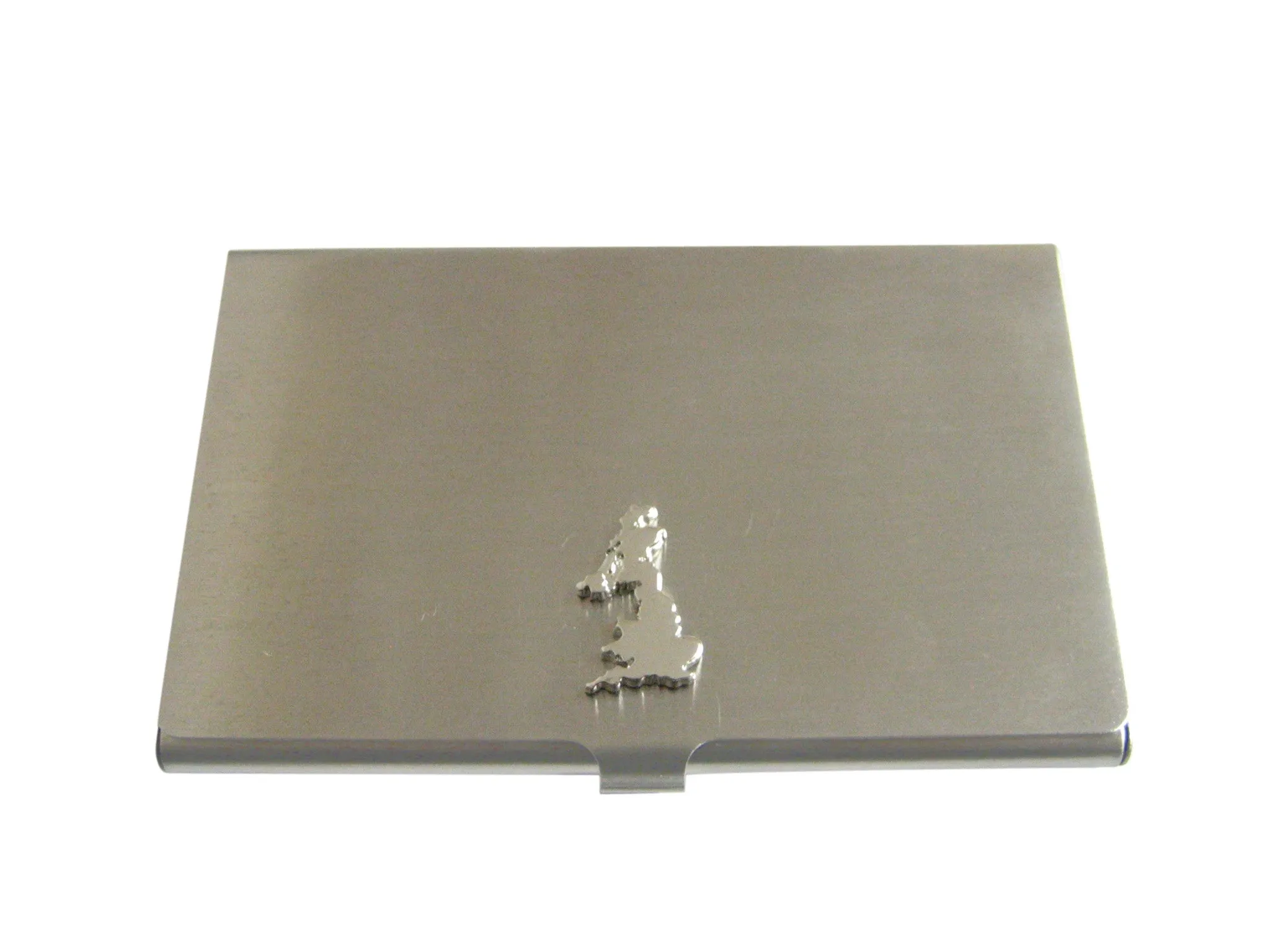 Great Britain Map Shape Business Card Holder