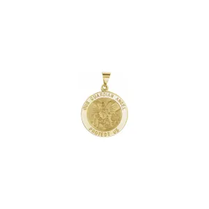 Guardian Angel Round Lightweight Medal (14K)