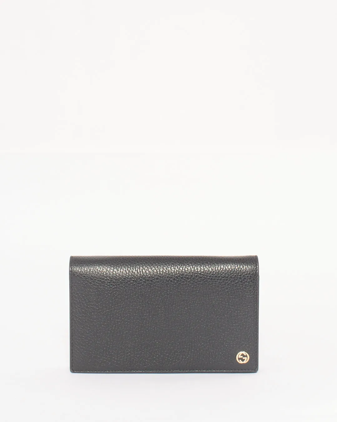 Gucci Black Leather Betty Wallet on Chain