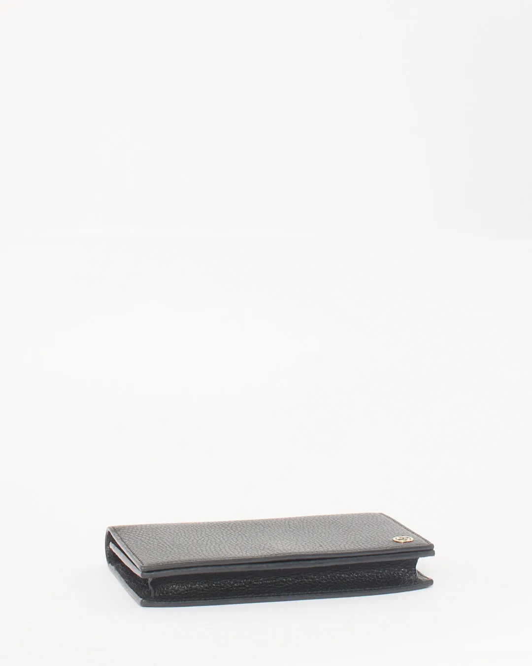 Gucci Black Leather Betty Wallet on Chain
