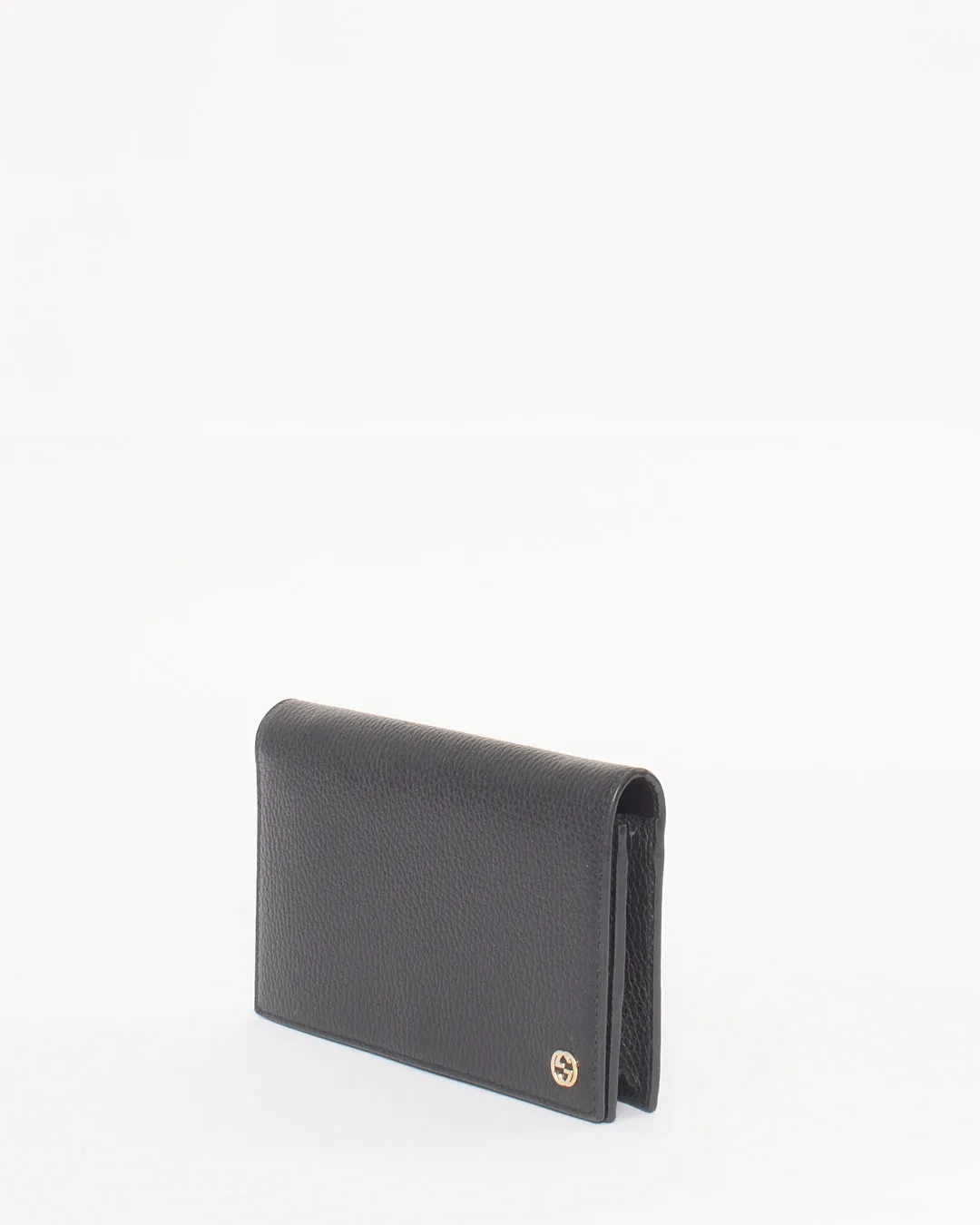 Gucci Black Leather Betty Wallet on Chain
