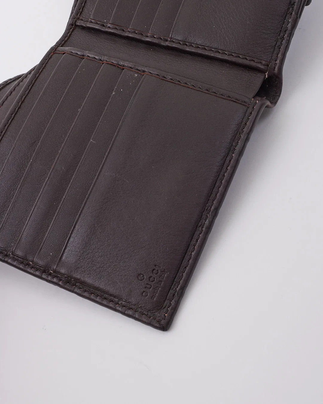 Gucci Brown GG Guccissima Bifold Wallet