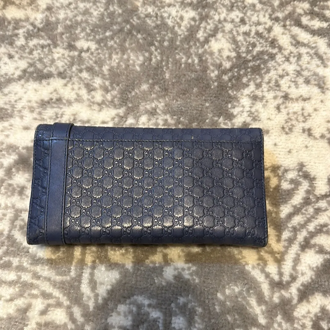 Gucci Long Belted Buckle Wallet