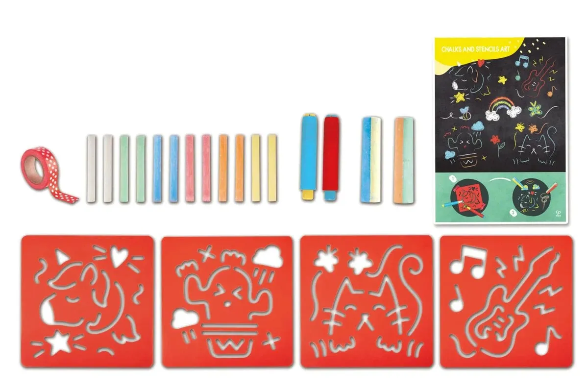 Hape | Chalks and Stencils Art