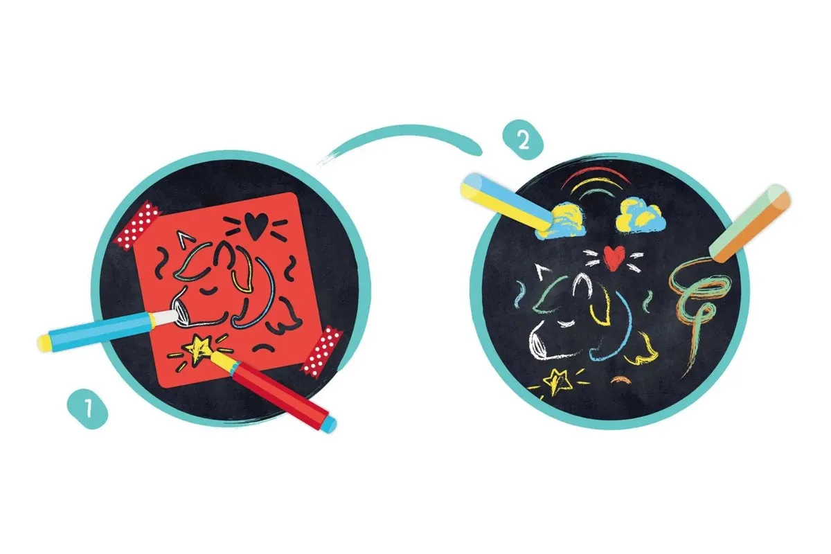 Hape | Chalks and Stencils Art