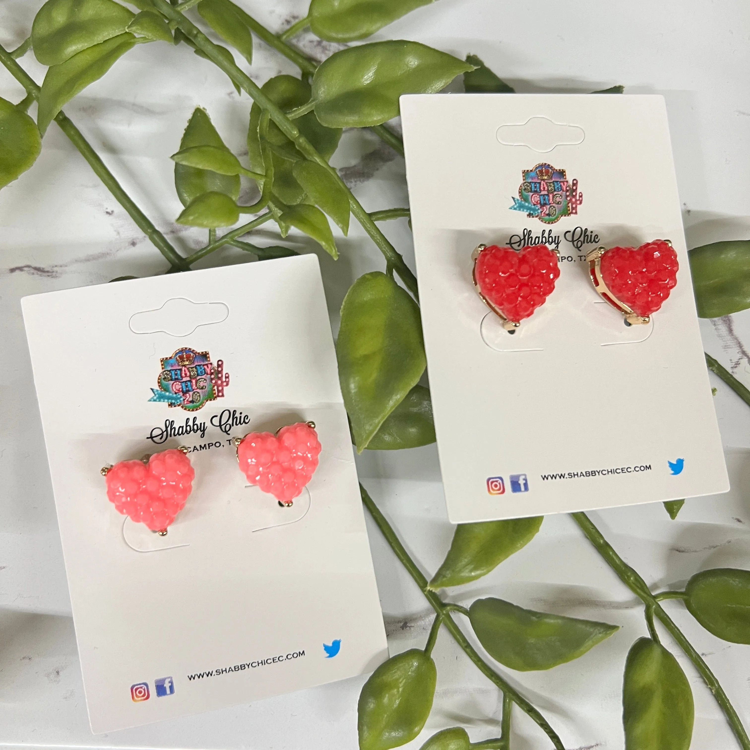 Heart Stud Earrings