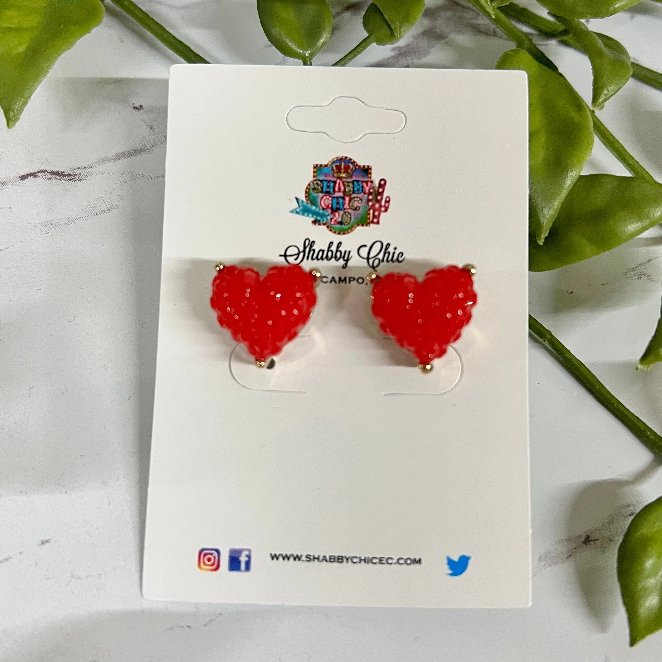 Heart Stud Earrings