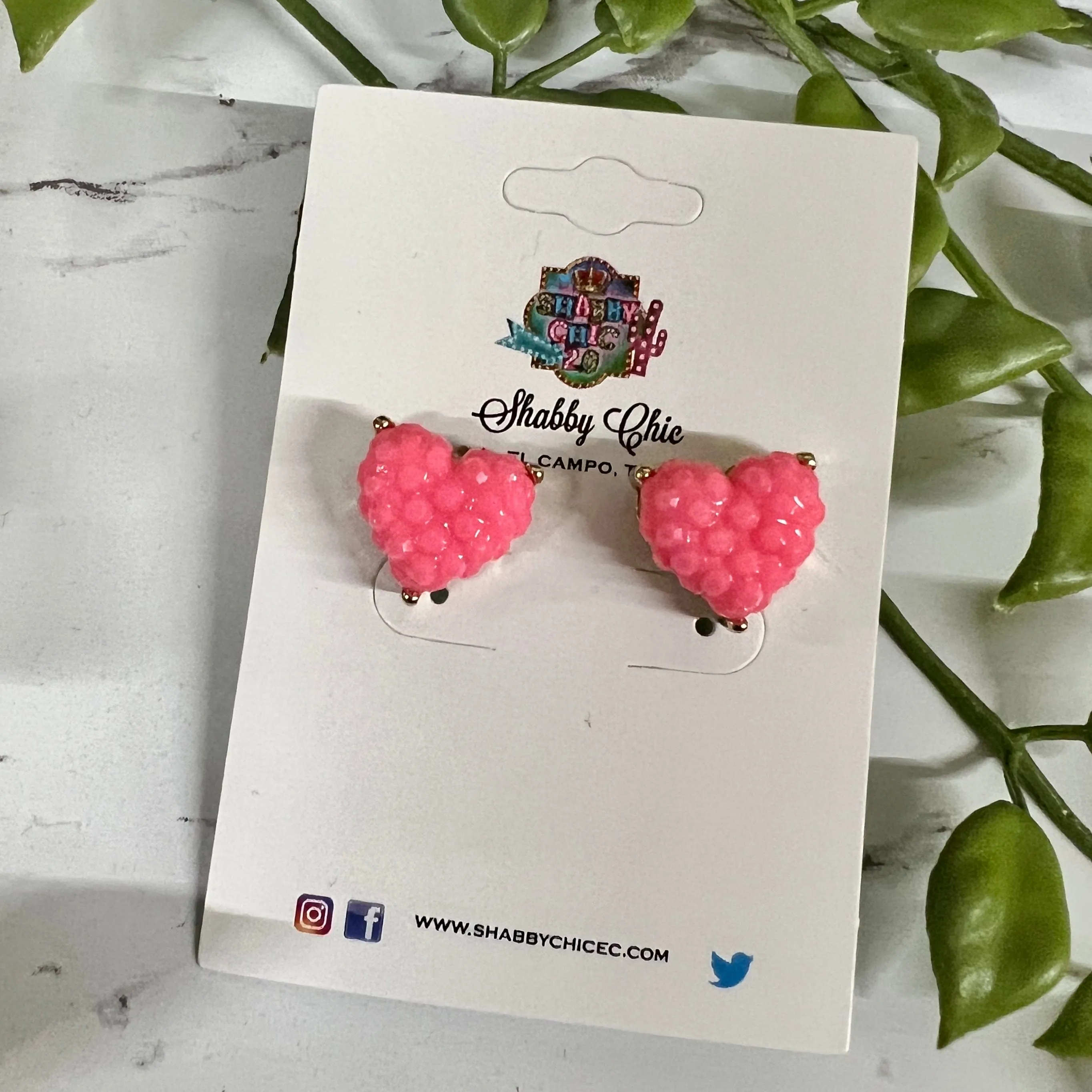 Heart Stud Earrings