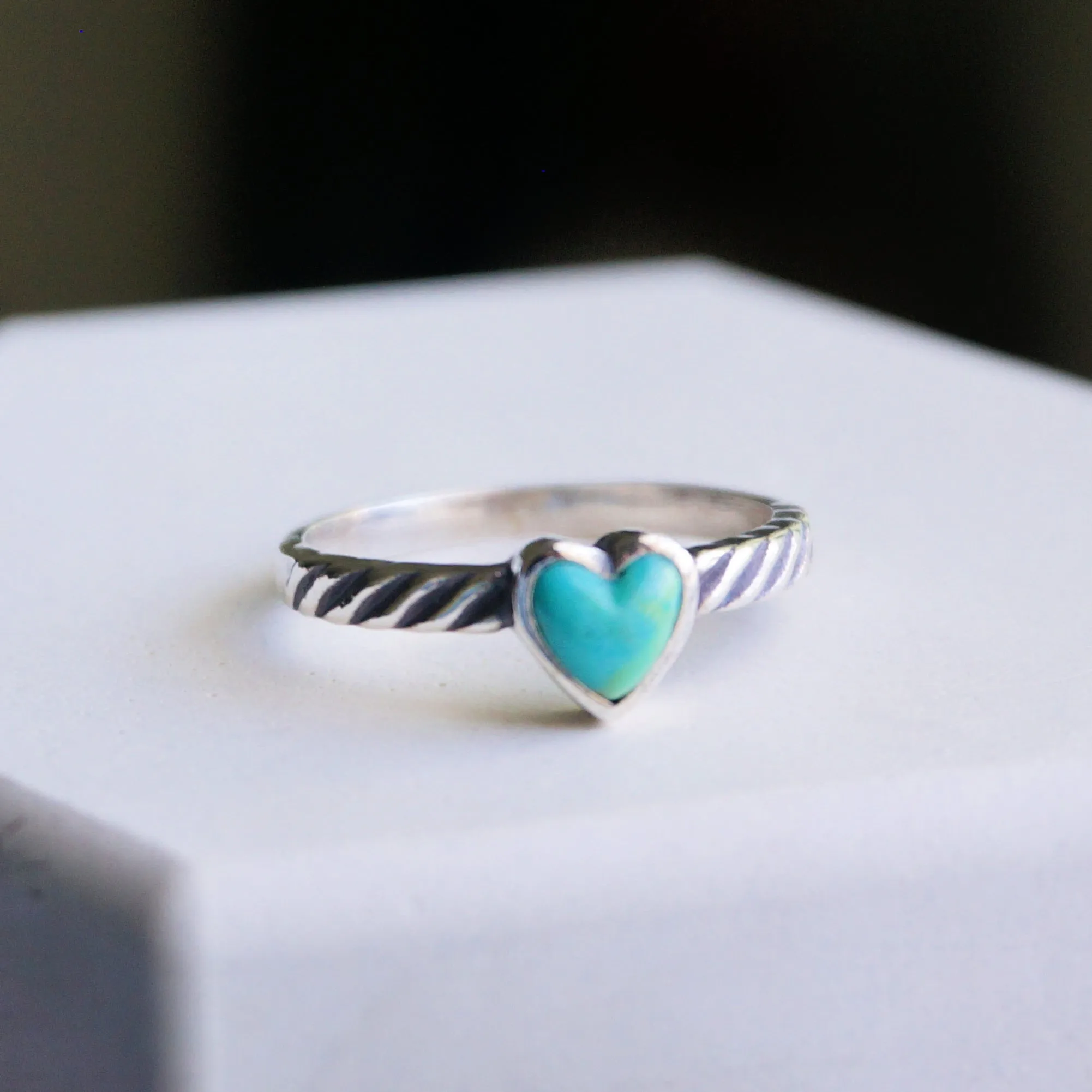 Heart Turquoise Ring