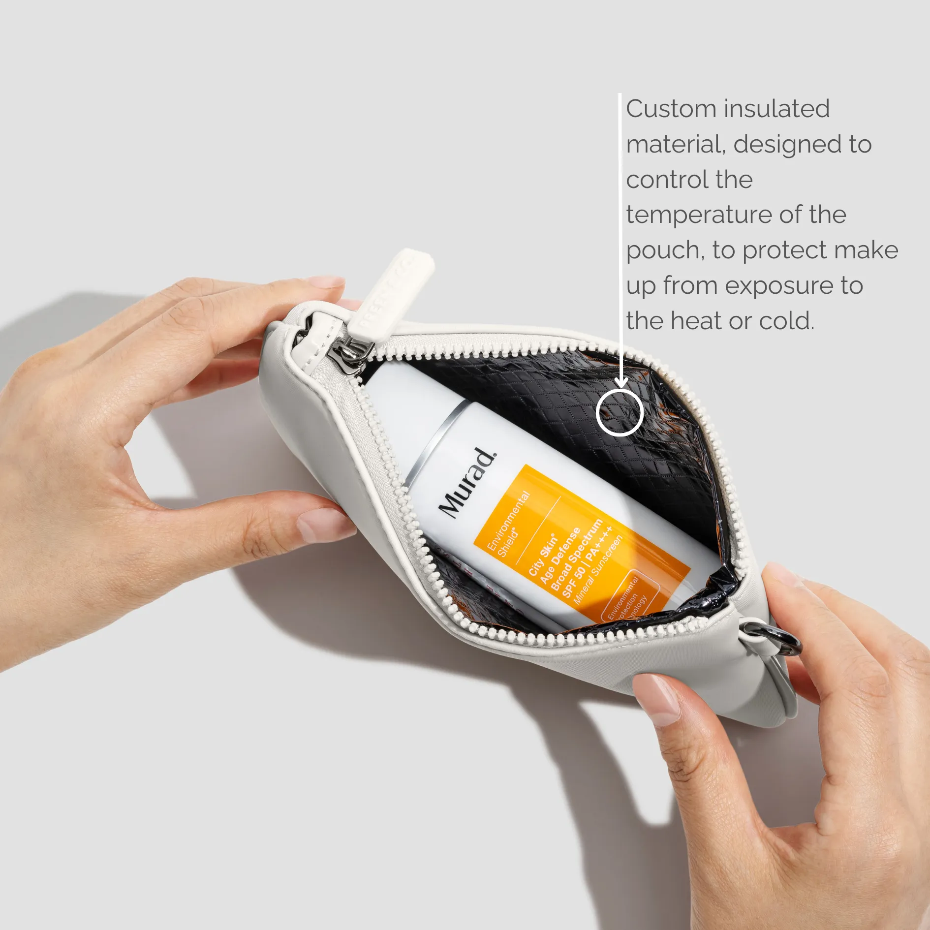 Heat Resistant Makeup Pouch Oat & Oat Set 20% less