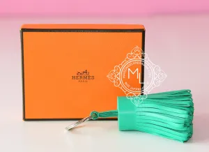 Hermes Green Menthe Carmen Keychain Bag Charm