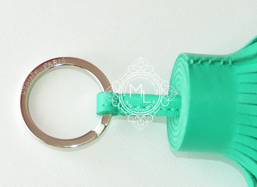 Hermes Green Menthe Carmen Keychain Bag Charm
