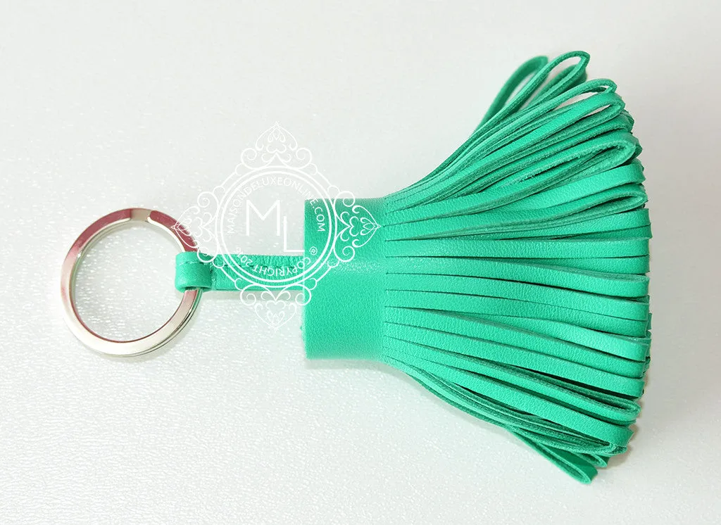 Hermes Green Menthe Carmen Keychain Bag Charm