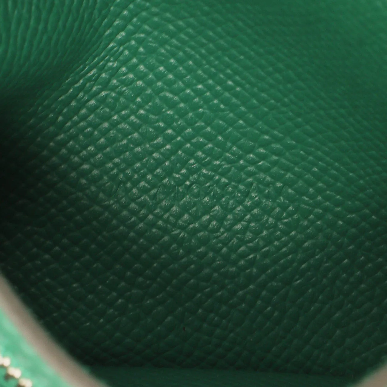 Hermes Vert Vertigo Epsom Bearn Compact Wallet