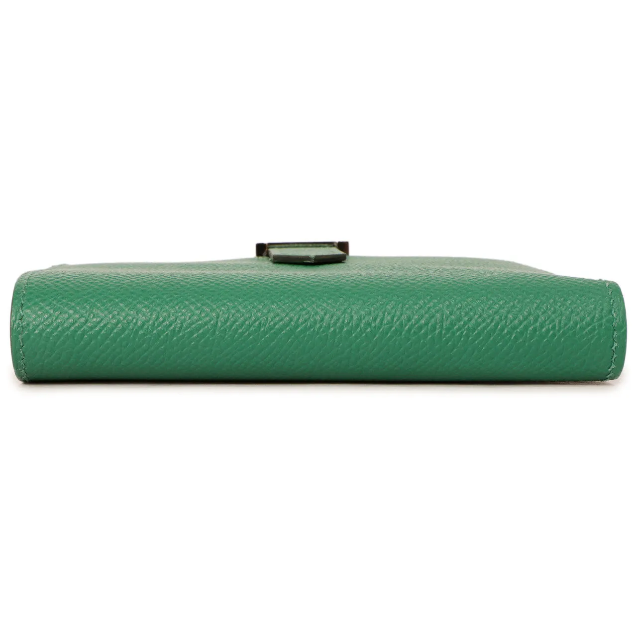 Hermes Vert Vertigo Epsom Bearn Compact Wallet