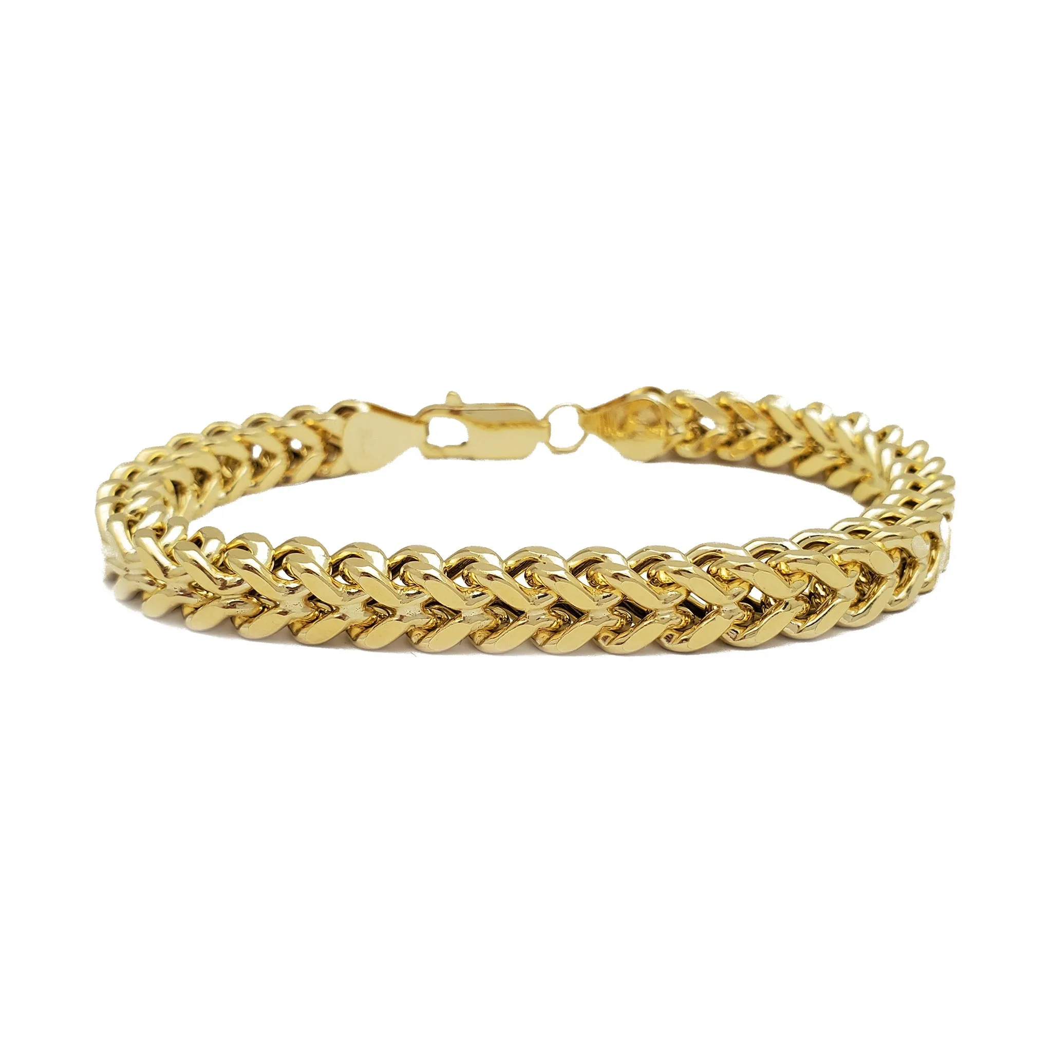 Hollow Franco Bracelet (14K)