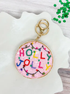 'Holly Jolly' Key Chain - Lights