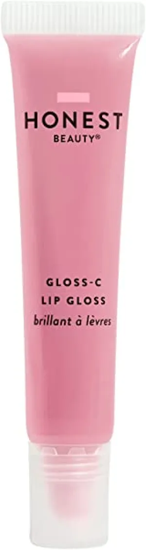 Honest Beauty Gloss-C Lip Gloss, Rose Opal with Coconut Oil   Jojoba Seed Oil| EWG Certified   Dermatologist Tested & Vegan   Cruelty free | 0.33 fl. Oz