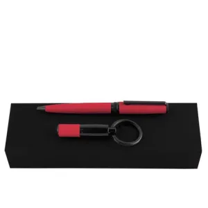 HUGO BOSS HPBK007P - Set Gear Matrix Red (ballpoint pen & key ring)
