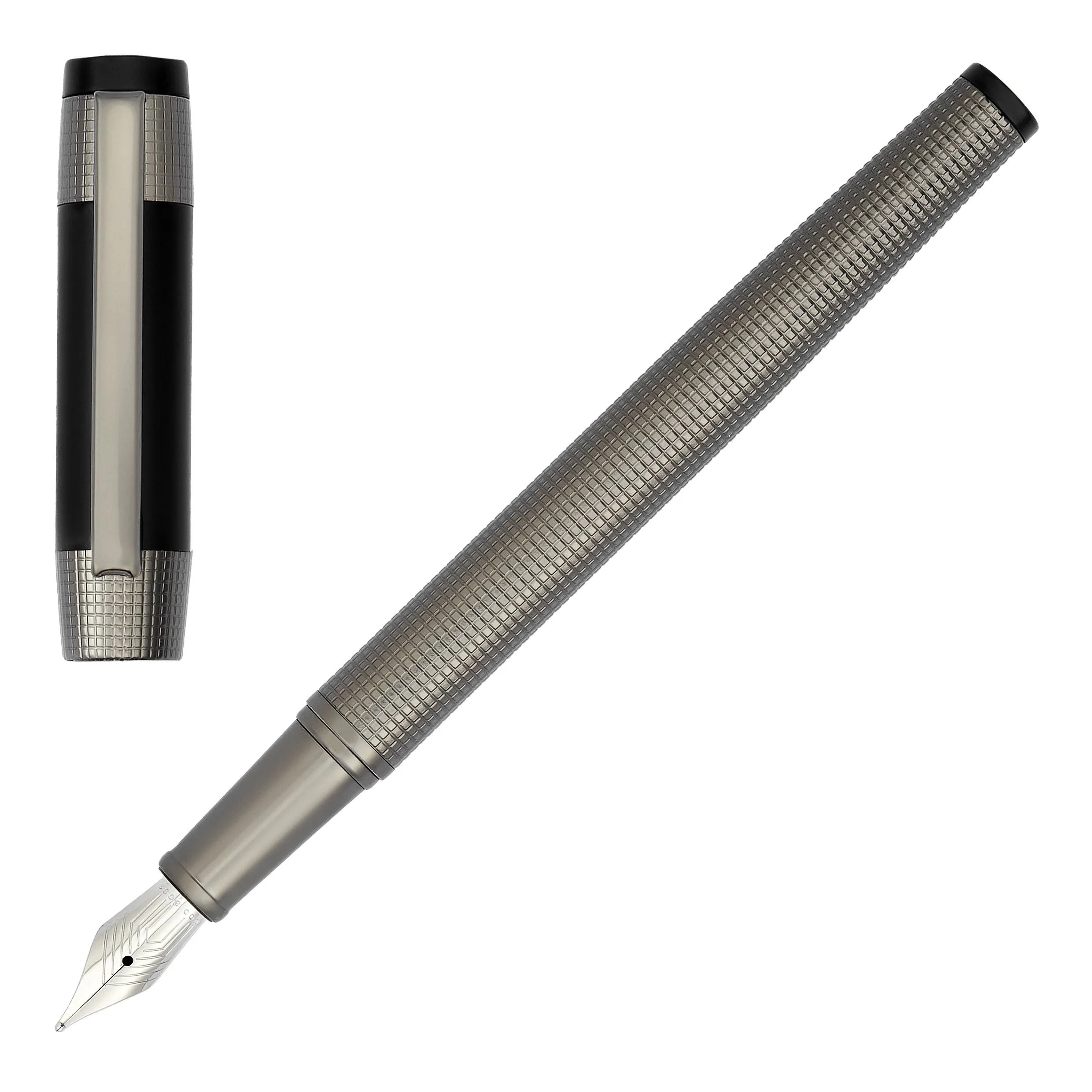 HUGO BOSS HPFKP443D - Set Rive (fountain pen, folder A4 & key ring)