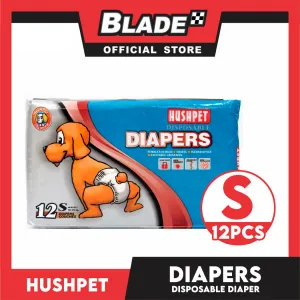 Hushpet Deluxe Disposable Dog Diapers 12pcs. (Small)