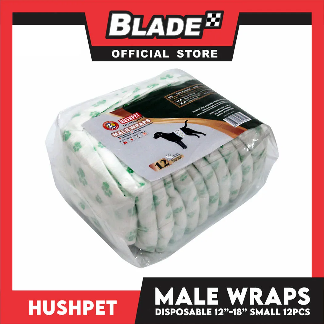 Hushpet Male Wrap Disposable Dog Diaper 12pcs. (Small)