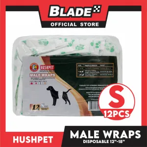Hushpet Male Wrap Disposable Dog Diaper 12pcs. (Small)