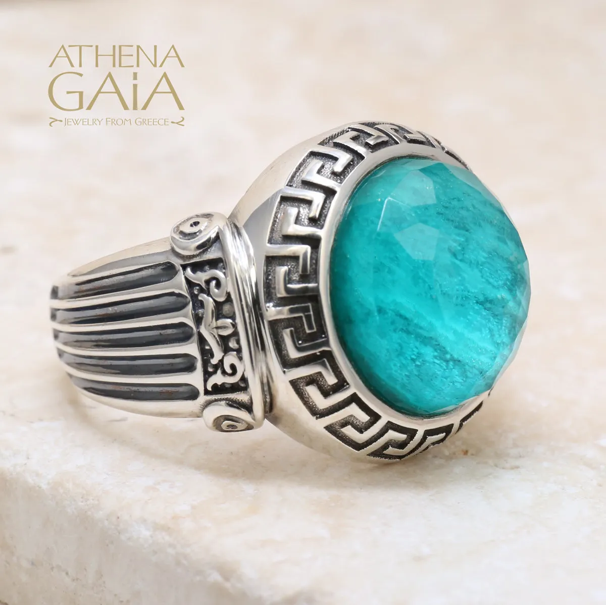 Ionic Column Meander Border Ring