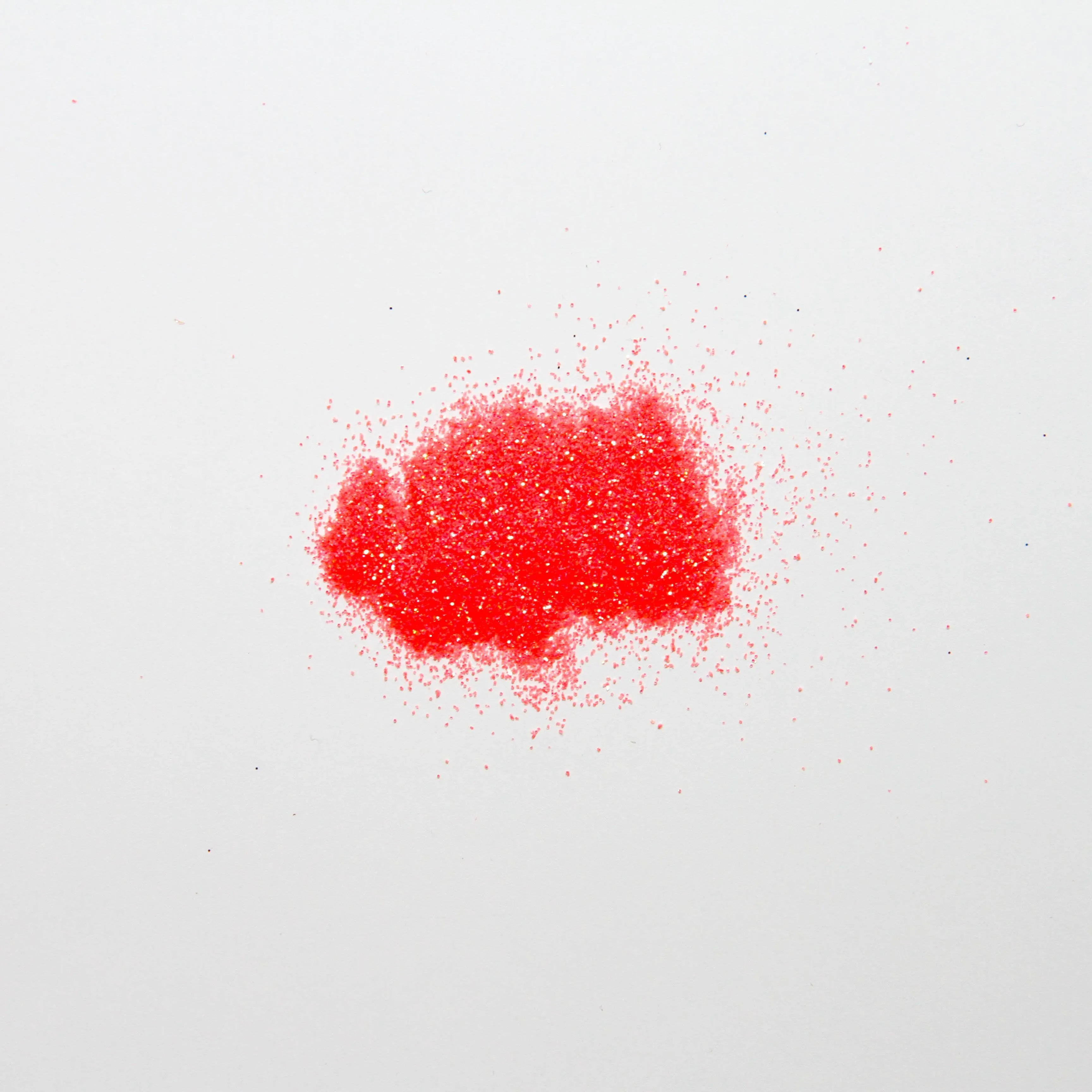 Iridescent Fluorescent Peach Glitter
